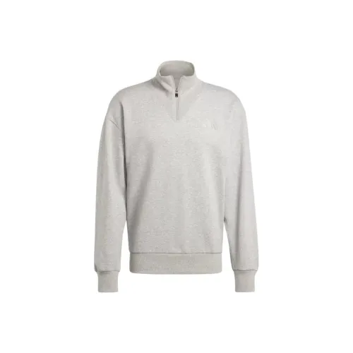Adidas Free Shipping With AdiClub All Szn Fleece Quarter-Zip Crew Sweatshirt