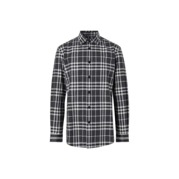 Burberry Shirt Men's Black White