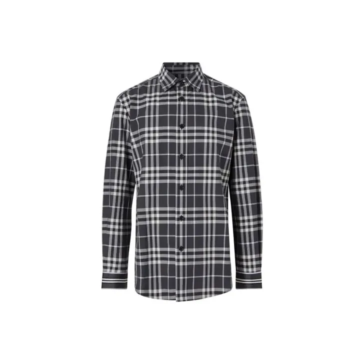 Burberry Shirt Men's Black White-0