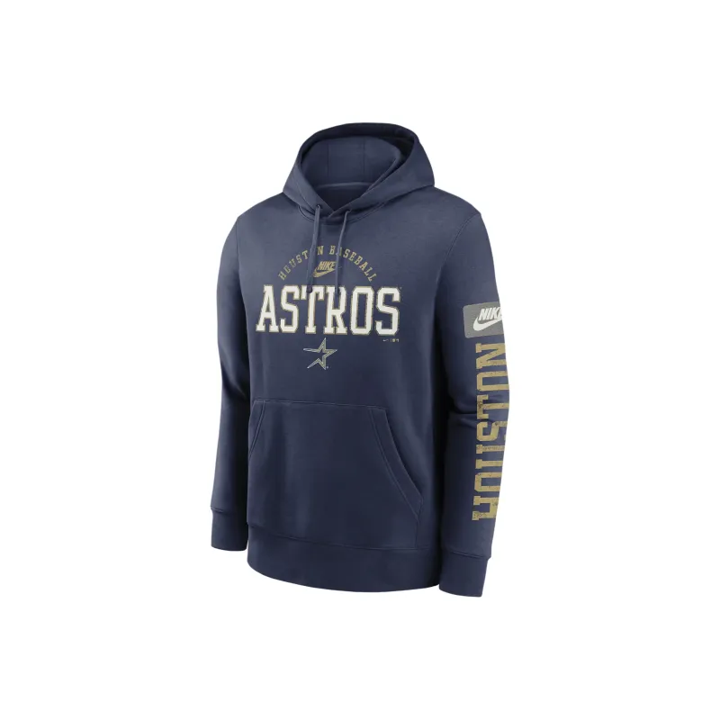 Nike Houston Astros Cooperstown Splitter Club Sweatshirt Men's Marine Blue-0