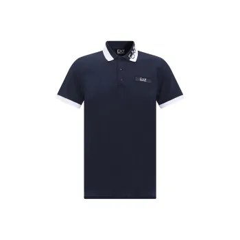 EMPORIO ARMANI EA7 SS23 Polo Shirt Men's Navy Blue