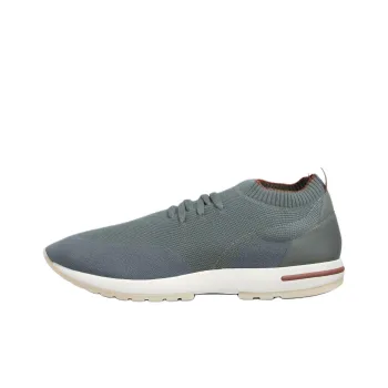 Loro Piana 360 LP Flexy Walk Low Top Casual Shoes Men's Gray Green