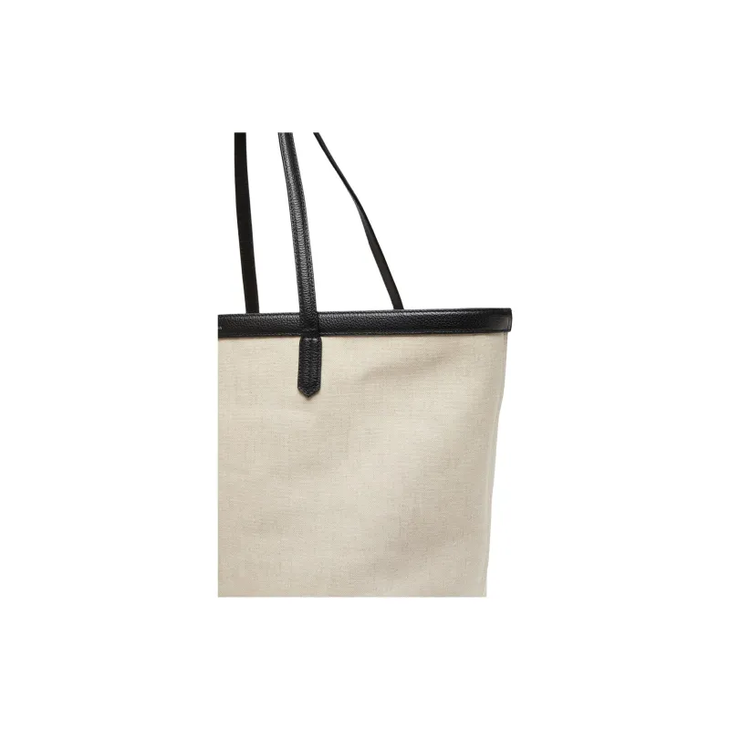 TOTEME Canvas Tote Bag, Shopping Bag, Canvas Bag, Handbag, Shoulder Bag Women's Khaki-5
