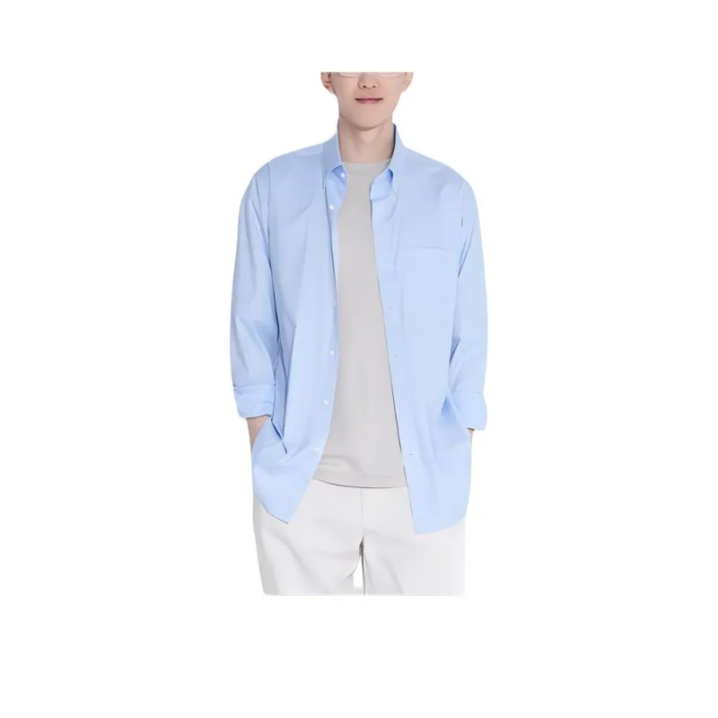 UNIQLO Shirts Unisex 64 Lake Blue-0