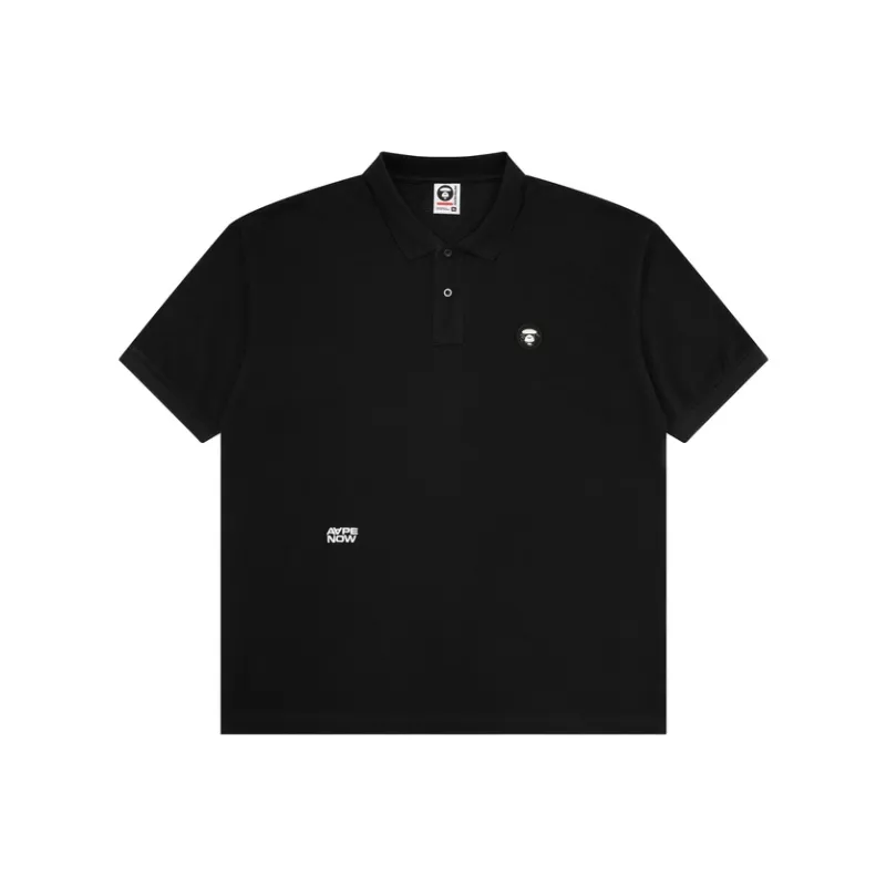 Aape By *A Bathing APE® Cotton Polo Shirt-0