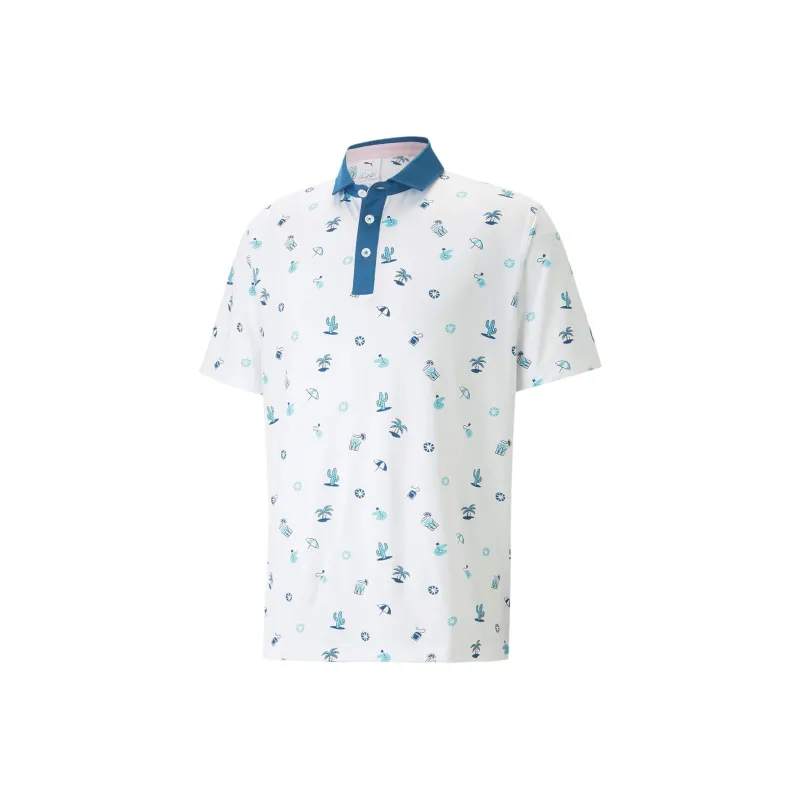 PUMA X ARNOLD PALMER DUNES Polo Shirts Men White-0