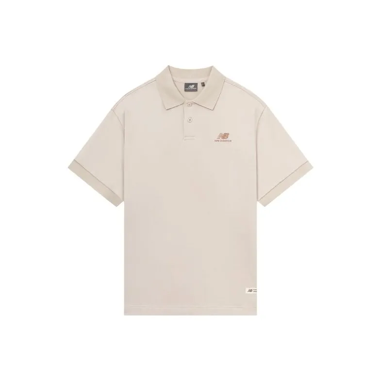New Balance Polo Shirt Men's Beige-0