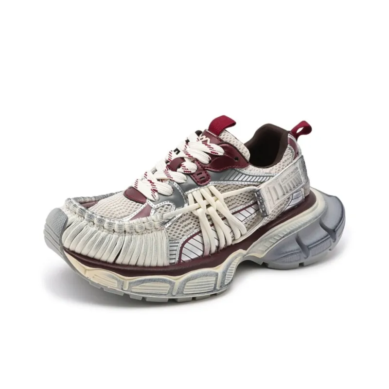 VAEL Cushioning, Slip Resistant, And Breathable Low Top Chunky Sneakers Unisex-0