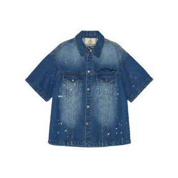 Ed Hardy Shirts Men Beautiful Blue E1OBM025