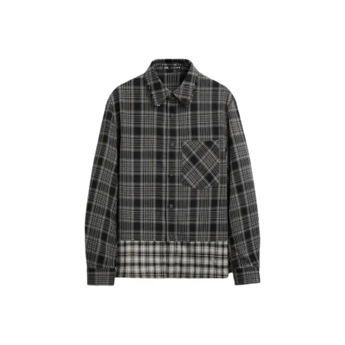 ZARA Shirts Men Black/Nude