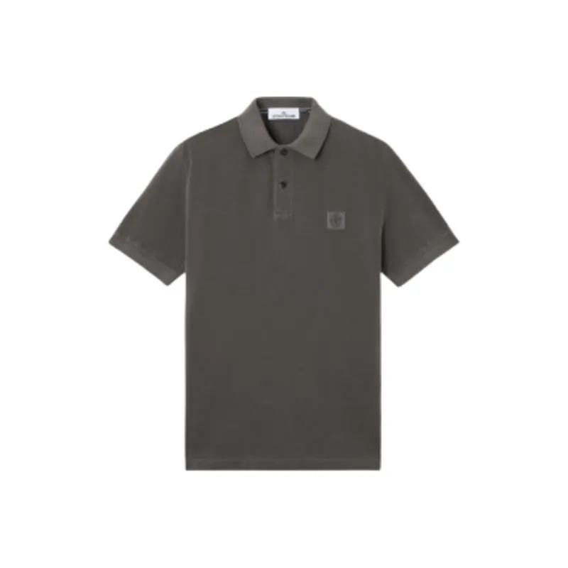 STONE ISLAND Piqué Polo Shirt-0