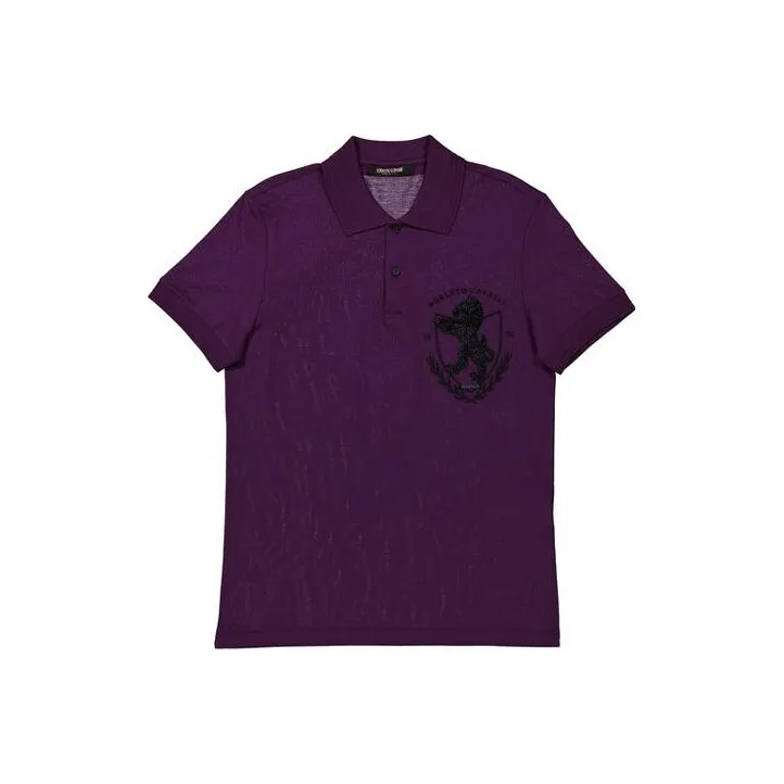 Roberto Cavalli Polo Shirt Men's Purple-0