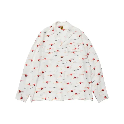 HUMAN MADE Flamingo Open Collar L/S Shirt