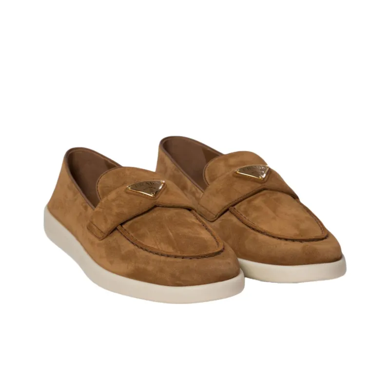 PRADA Loafers Women's Brown-3
