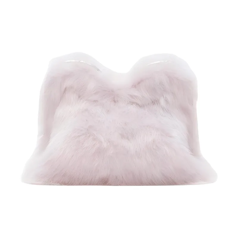 Burberry Shearling Clutch Women's Haze Color-0