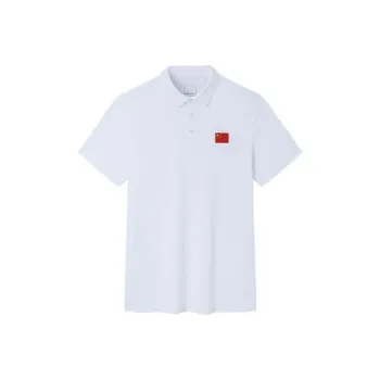 ANTA Champion All Weather Series Polo Shirts Men Gravel White