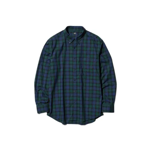 UNIQLO Shirts Unisex Navy Blue