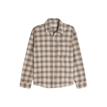 Hollister Shirt Men's Brown Plaid