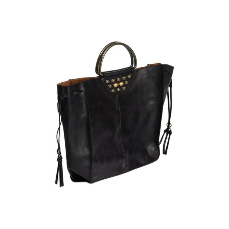 ZARA LIMITED EDITION Cow Leather Shoulder Bag, Crossbody Bag, Handbag Regular Women's Black-2
