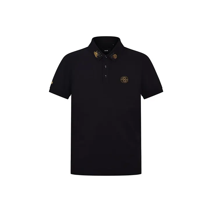 RARE Polo Shirts Men Black-0