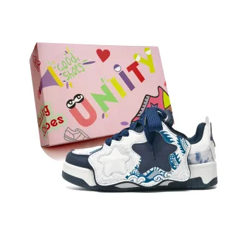 UNIITY Low Top Skateboard Shoes Women's Blue And White Porcelain