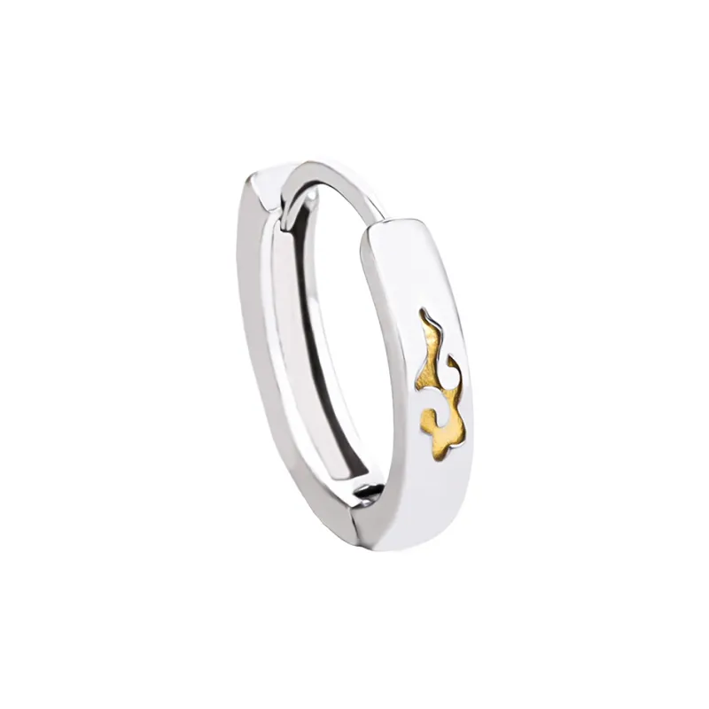 MAGICPOLE 999 Fine Silver Earrings Men's Silver-0