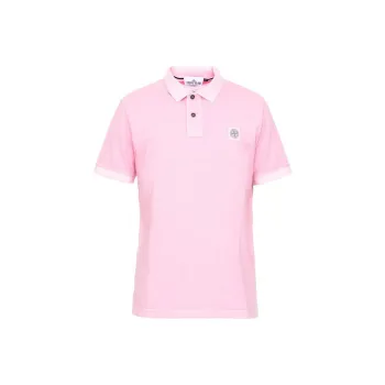 STONE ISLAND Polo Shirts Men Pink