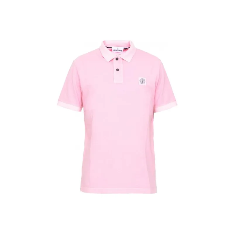 STONE ISLAND Polo Shirts Men Pink-0