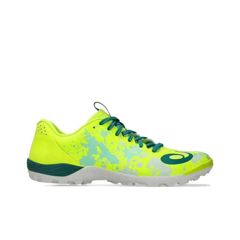 Asics TOQUE 8 TF Rubber Broken Studs Artificial Ground Anti Slip Wear Resistant Soccer Shoes Men's Yellow-1