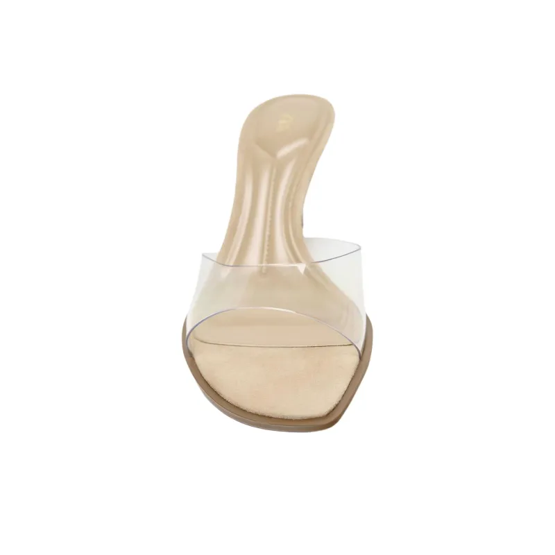 ZARA Abrasion Resistant Slide Slippers Women's Light Beige-4