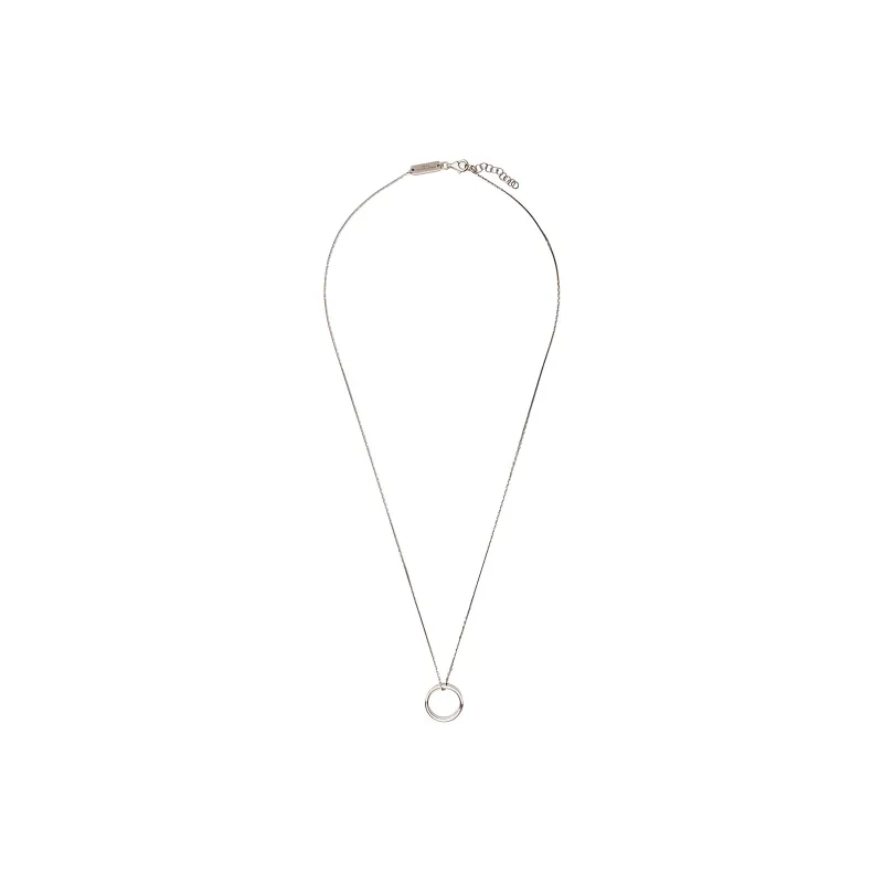 Maison Margiela Pendant Logo Ring Necklace-3