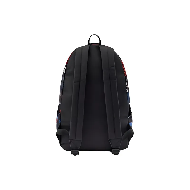 Kappa Polyester Backpack Unisex Black All Over Print-2