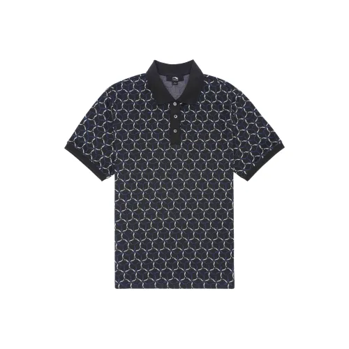 LI NING 1990 Commuter Series Polo Shirts Men Dark Ship Blue