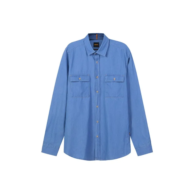 HUGO BOSS Shirts Men Blue-0