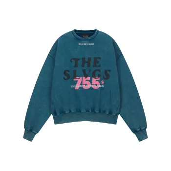 THE SALVAGES FASHION CLUB Sweatshirt Unisex Washed Blue
