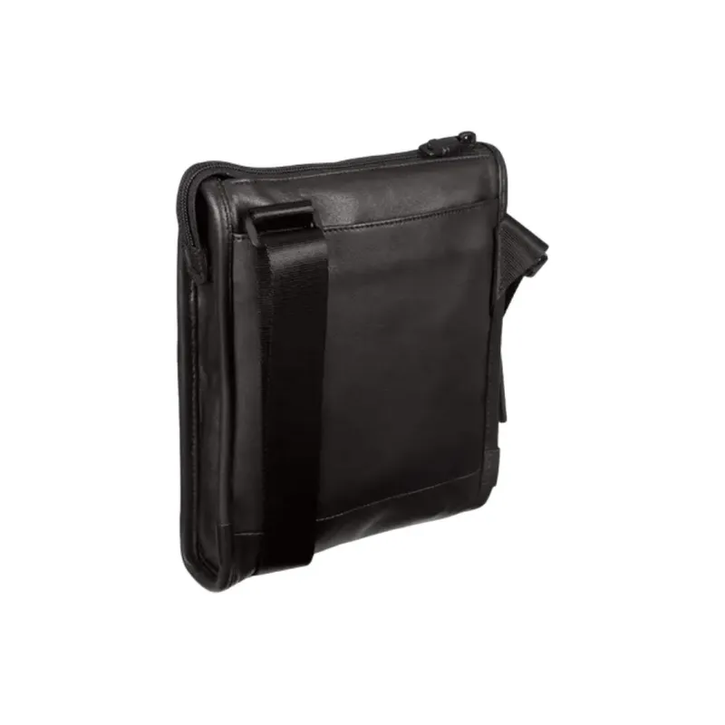 TUMI Cow Leather Crossbody Bag, Shoulder Bag Small Size Men's Black-1