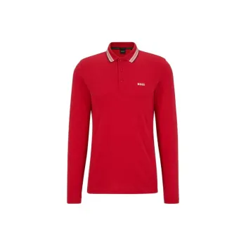 HUGO BOSS Polo Shirts Men Red
