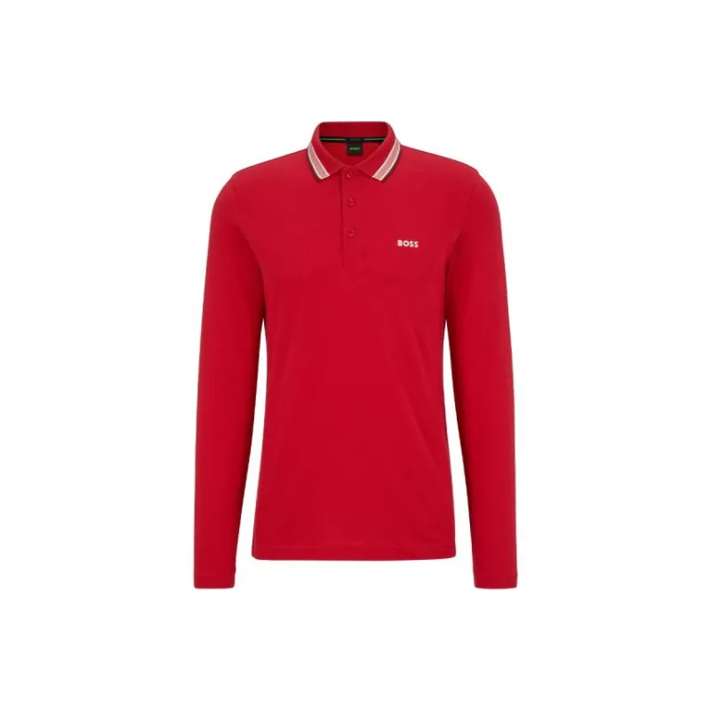 HUGO BOSS Polo Shirts Men Red-0