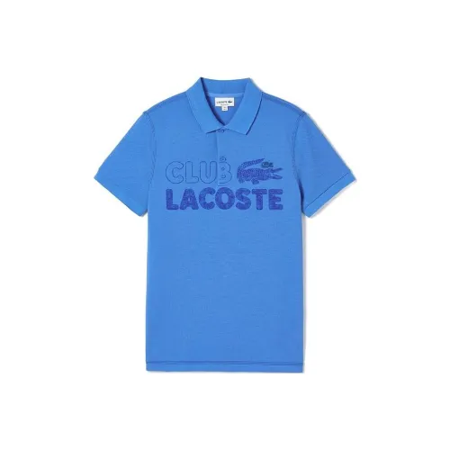 LACOSTE Polo Shirts Men Blue