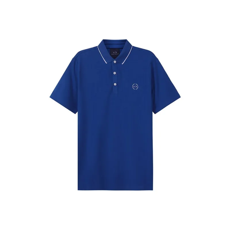 ARMANI EXCHANGE Polo Shirts Men Indigo-0