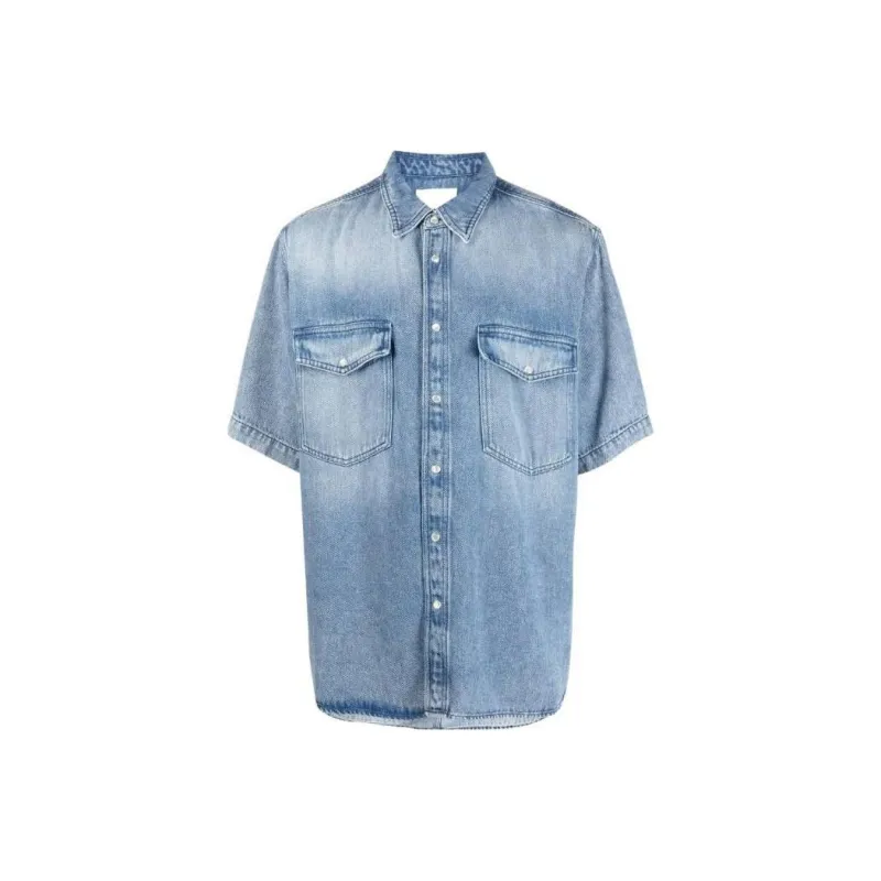 ISABEL MARANT Shirts Men Blue-0