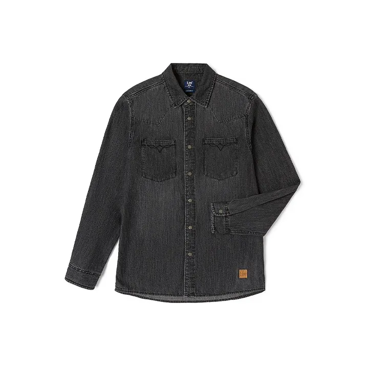 Lee Shirts Men Black Gray Color-0