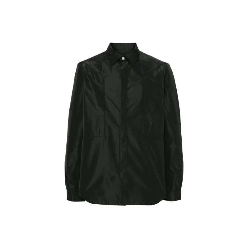 RICK OWENS Fogpocket Classic collar Shirt-0