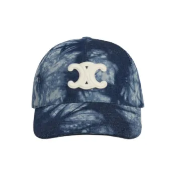 CELINE Cotton Baseball Caps Unisex Blue