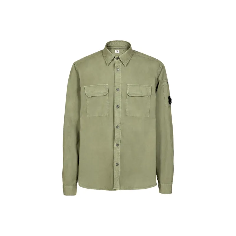 C.P.Company Shirts Men Bronze Green-0