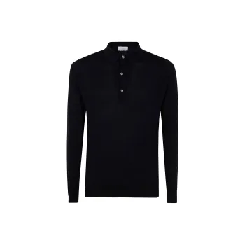 JOHN SMEDLEY SS25 Polo Shirt Men's Black