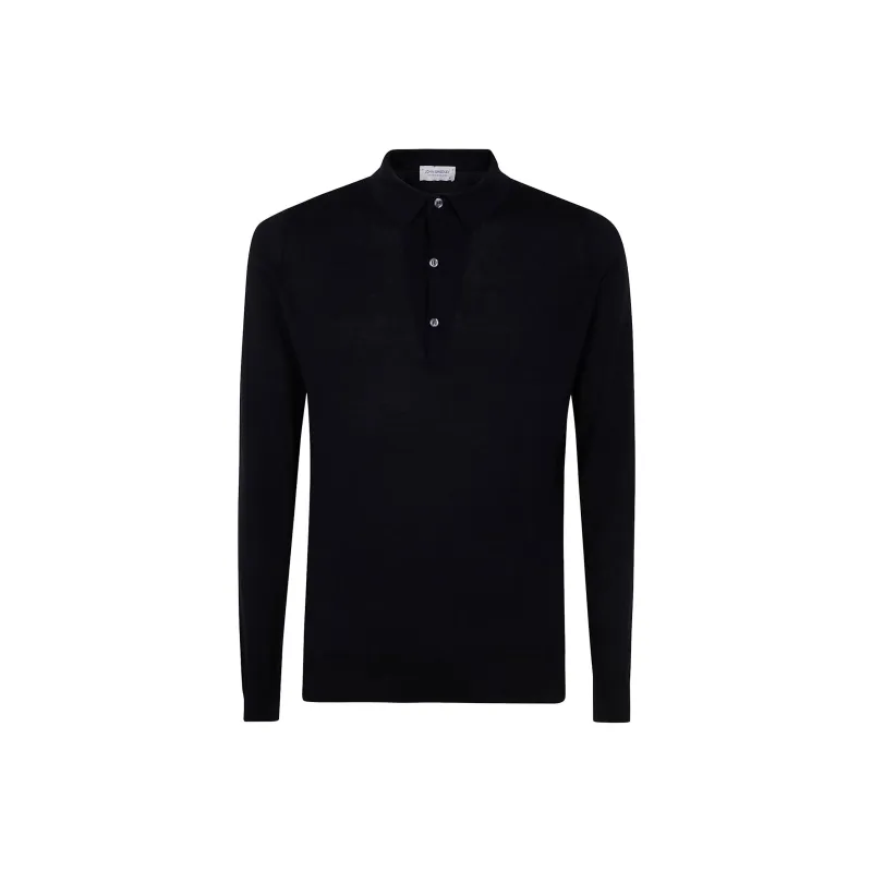 JOHN SMEDLEY SS25 Polo Shirt Men's Black-0
