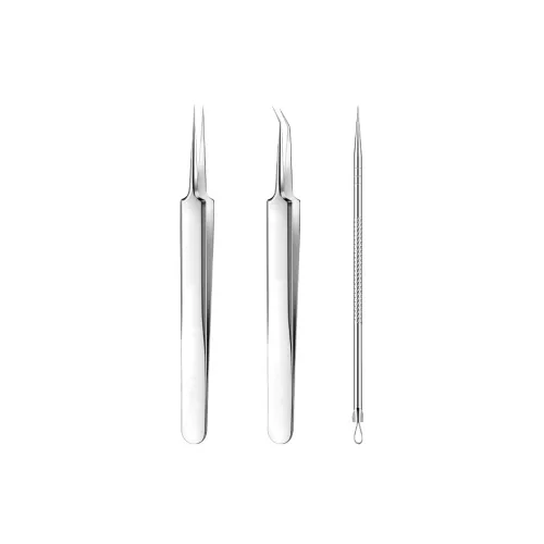 LIANXIANGKE Acne Extraction Tool Ultra Fine Closed End Pimple Needle Set For Removing Blackheads
