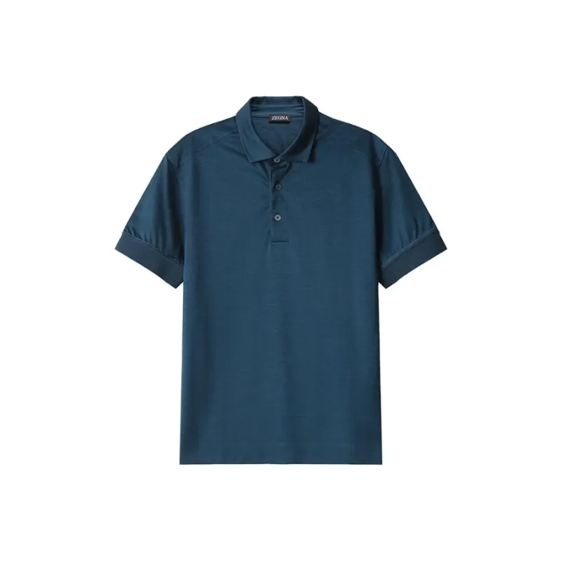 Ermenegildo Zegna Polo Shirts Men Navy Blue Blue-0