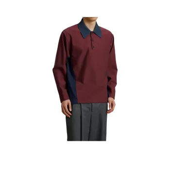 PUBLIC TOKYO FW24 Polo Shirt Men's Burgundy
